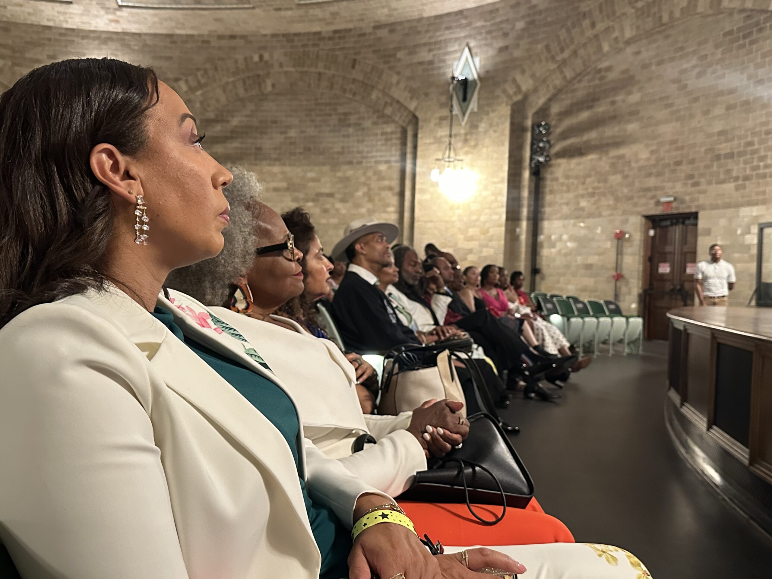 Large group of ladies posting for the Ebony Canal Film Screening.